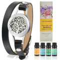 SOMORA Aromatherapy Diffuser Bracelet Gift Set – Unique Gifts for Women (Black)