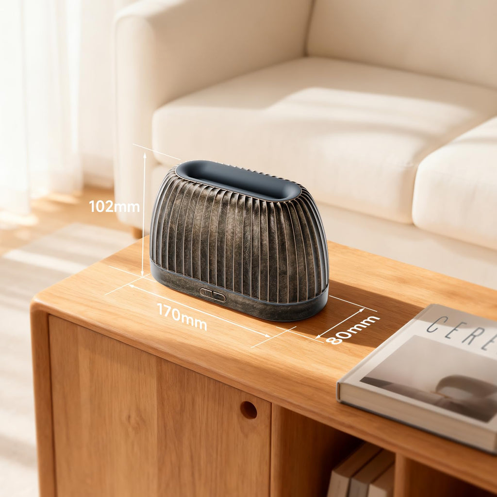 SOULORIGIN Essential Oil Diffuser - Gold, 120ml, 7-Color LED Lights, Auto Shut-Off
