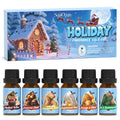 Soulorigin Holiday Essential Oils Set – Diffuser Fragrance & Candle Making (Vanilla Cinnamon Cookies, Caramel Apples, Gingerbread, Fir Cedar, Orange Cloves, Mulled Wine)