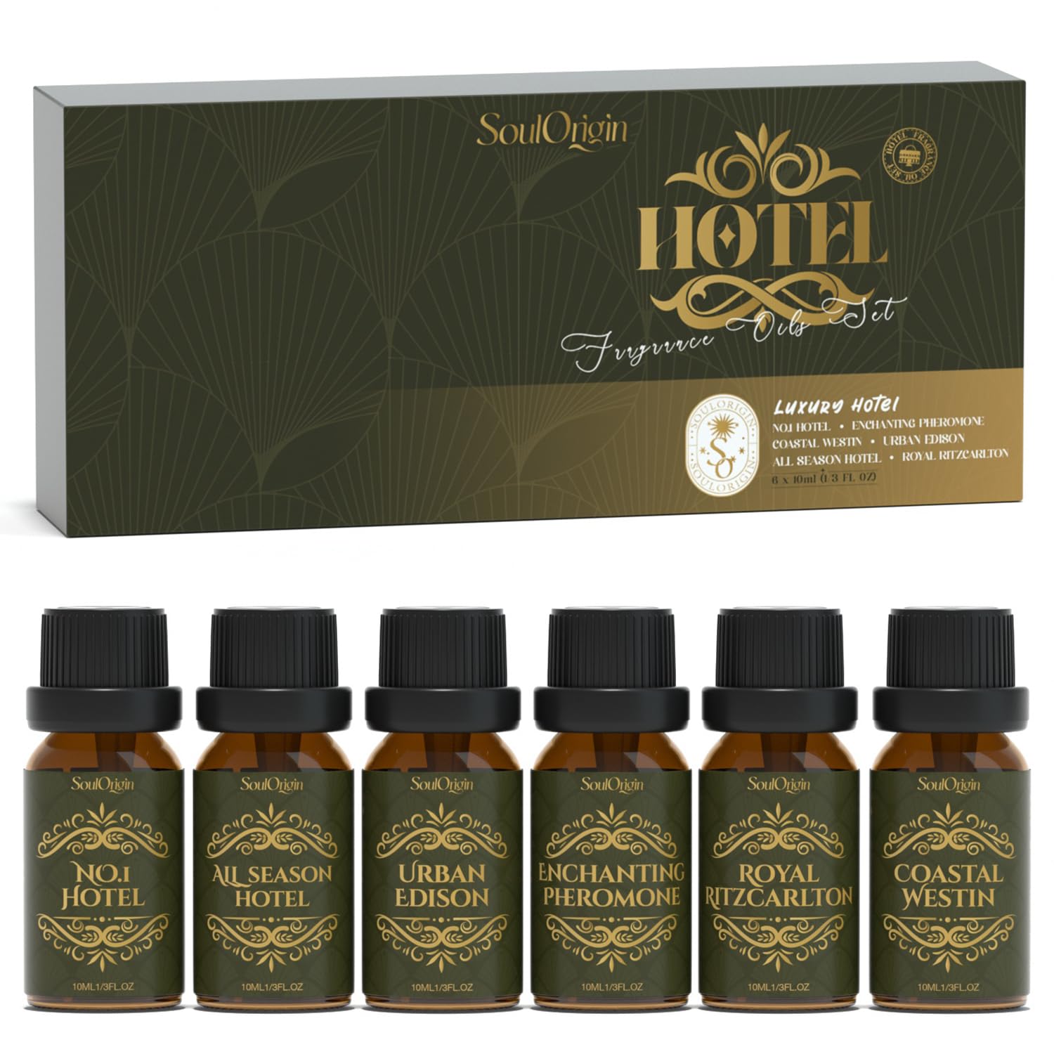 Soulorigin Hotel Diffuser Oils Gift Set - Luxury Fragrance Oils