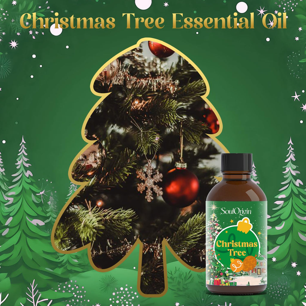 SoulOrigin Winter Christmas Tree Essential Oil 120ml (4 oz) – Pine & Fir Scent
