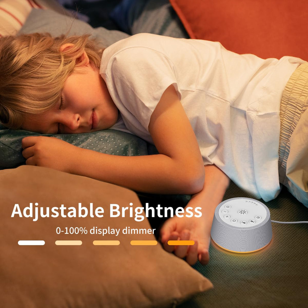 SoundLegend White Noise Sleep Machine — 30 Sounds, 32-Level Volume, 12 Night Lights, 5 Timers, Compact Travel Gift