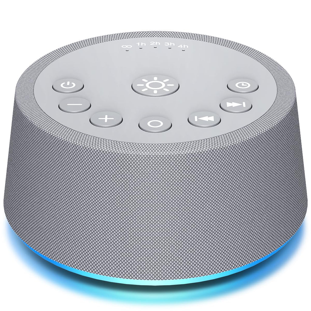 SoundLegend Sleep White Noise Machine — 32-Level Volume, 30 Sounds, 12-Color Night Light, 5 Timers
