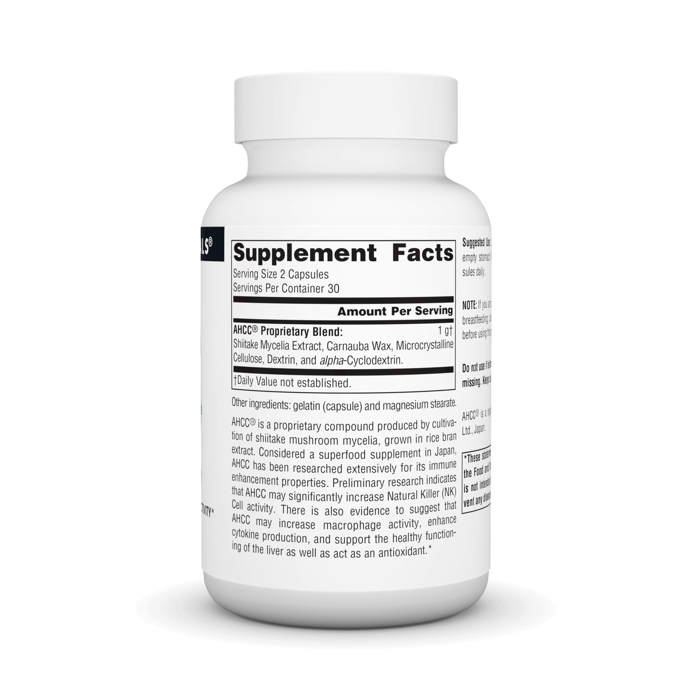 Source Naturals AHCC 500mg – 60 Capsules | Natural Killer Cell Support