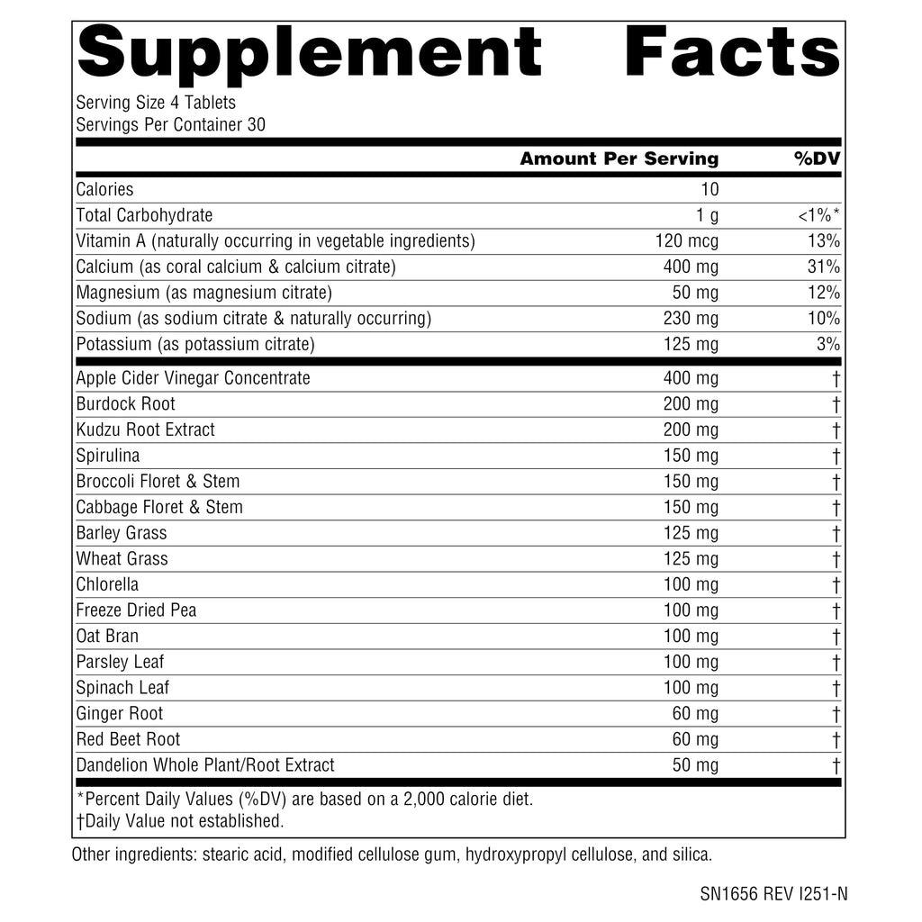 Source Naturals Alkaline Balance to Support PH Balance* - 120 Tablets
