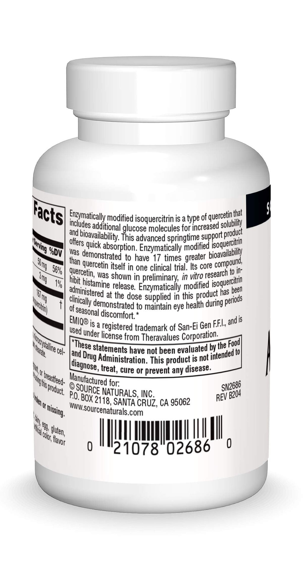 Source Naturals AllerStrength Fast-Acting Seasonal Immune Support - 60 Tablets