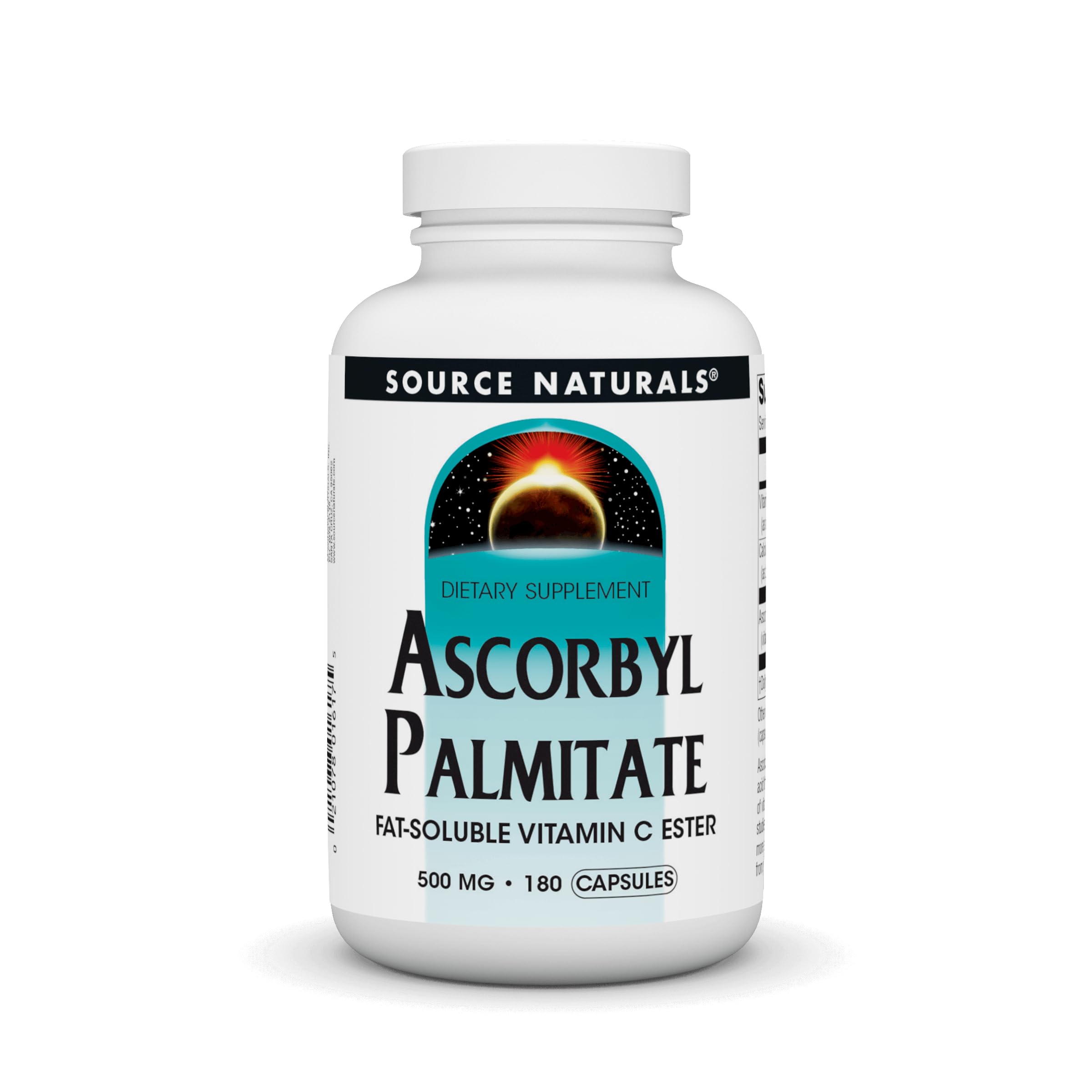 Source Naturals Ascorbyl Palmitate 500mg - Fat-Soluble Vitamin C Ester (180 capsules)