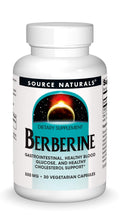 Source Naturals Berberine Vegetable Capsule - 500 mg HCl | 30 Vegetarian Capsules | GI Support