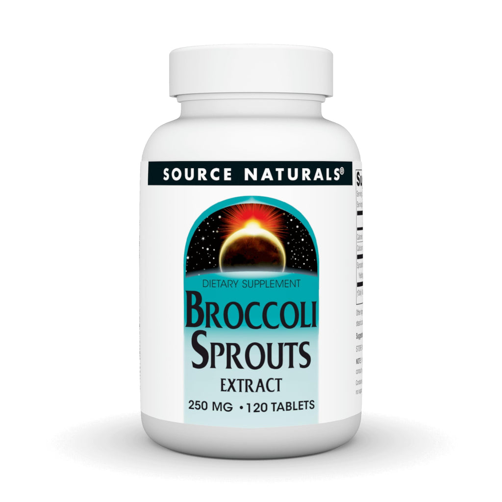 Source Naturals Broccoli Sprouts Extract 250 mg – 120 Tablets (50x Isothiocyanates)