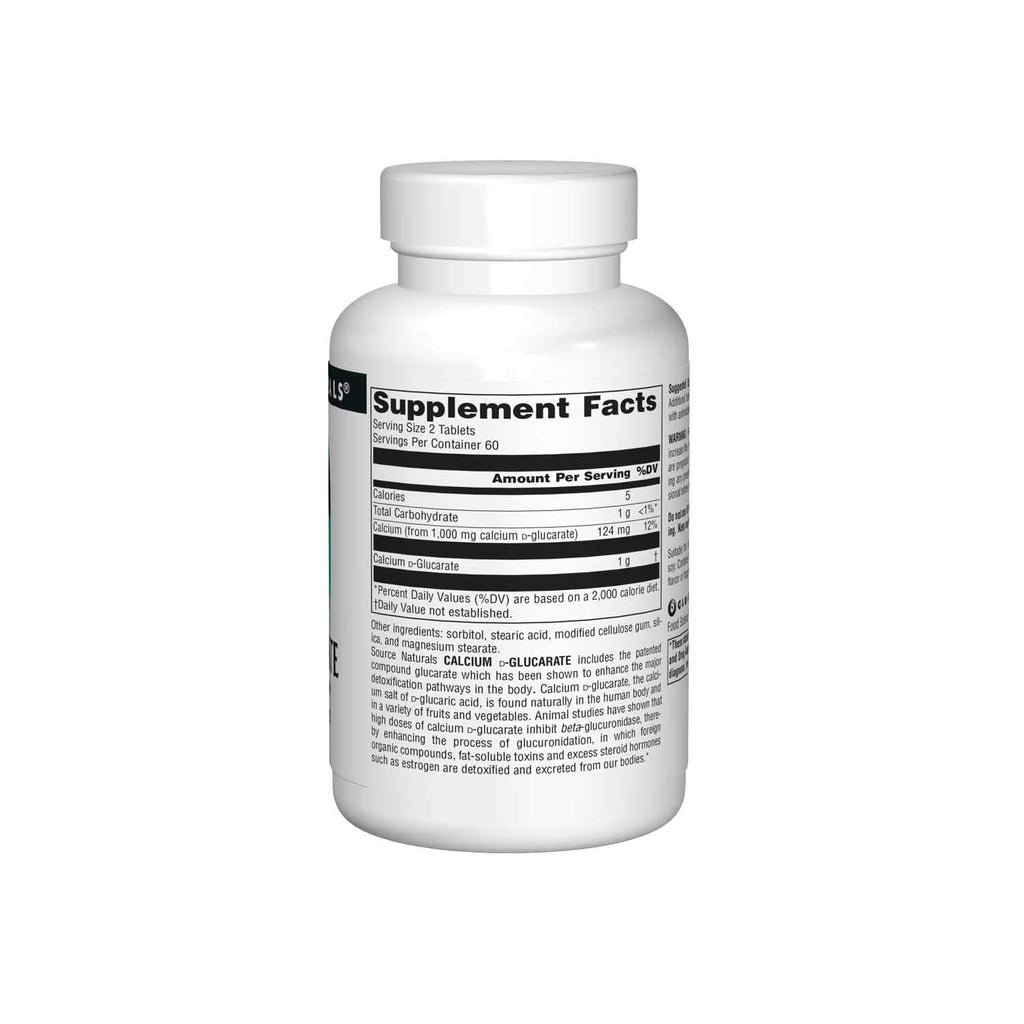 Source Naturals Calcium D-Glucarate 500 mg | Detox Support