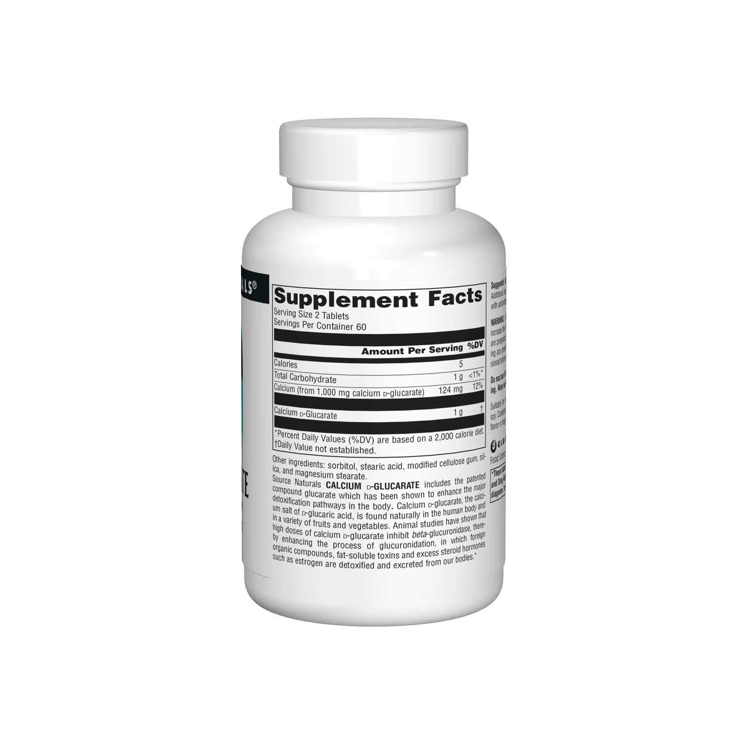 Source Naturals Calcium D-Glucarate 500 mg | Detox Support