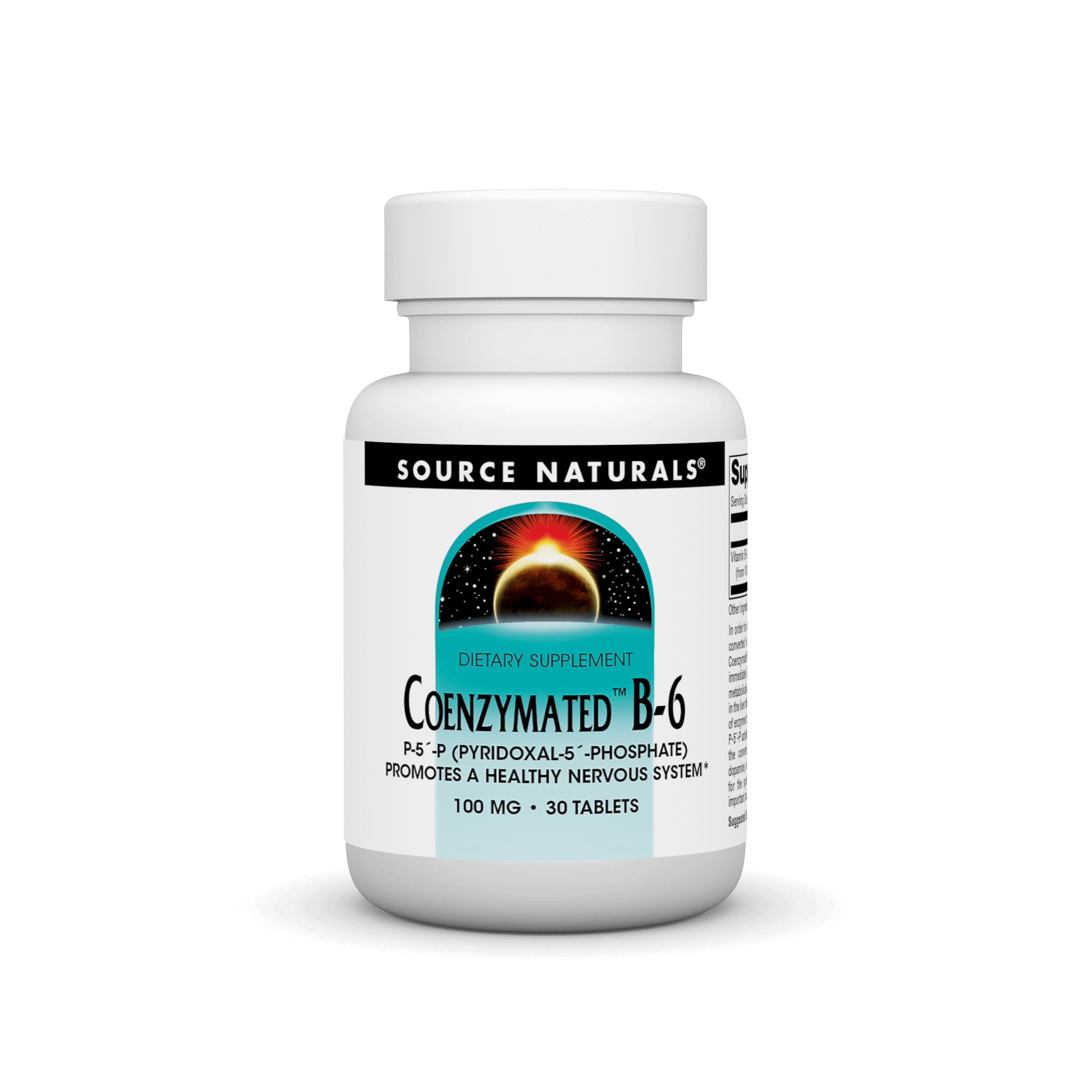 Source Naturals Coenzymated B-6 (P-5'-P) 100 mg - 30 Tablets