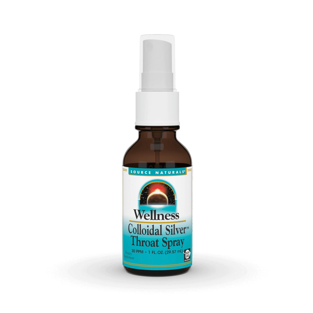 Source Naturals Wellness Colloidal Silver 30 PPM Liquid Spray Bottle - 1 fl oz