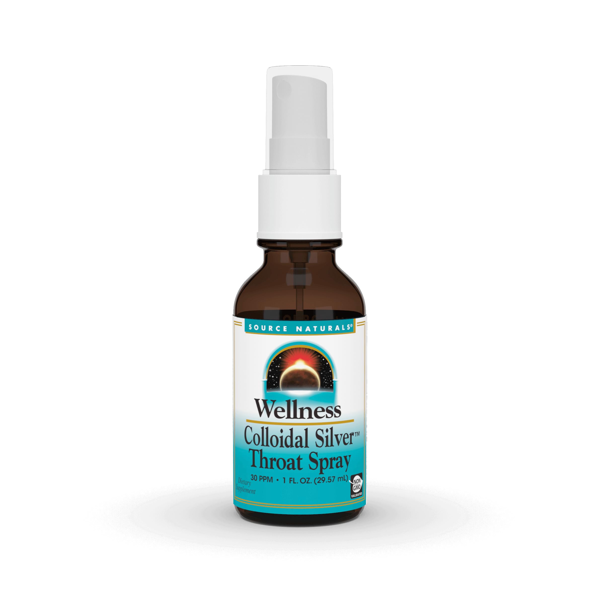 Source Naturals Wellness Colloidal Silver 30 PPM Liquid Spray Bottle - 1 fl oz