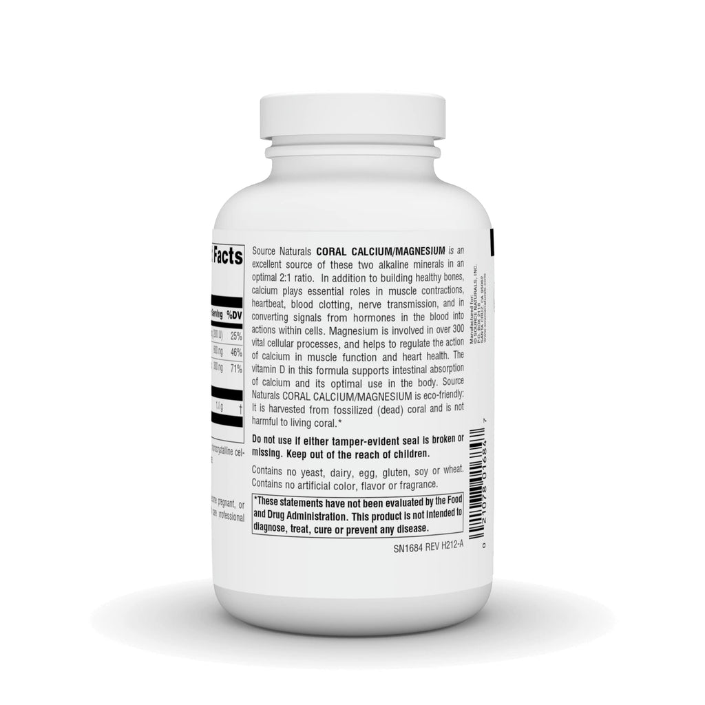 Source Naturals Coral Calcium/Magnesium 2:1 Ratio - 180 Capsules