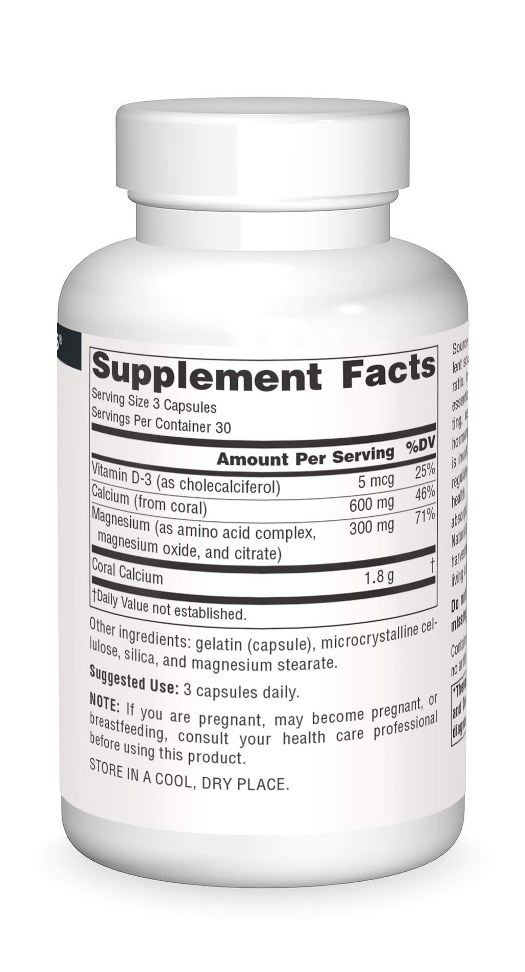 Source Naturals Coral Calcium with Magnesium Capsules – 90 Count