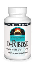 Source Naturals D-Ribose Powder - 200 Grams | Vegetarian Friendly