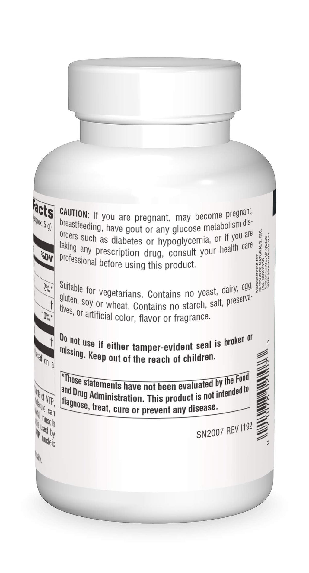 Source Naturals D-Ribose Powder - 200 Grams | Vegetarian Friendly