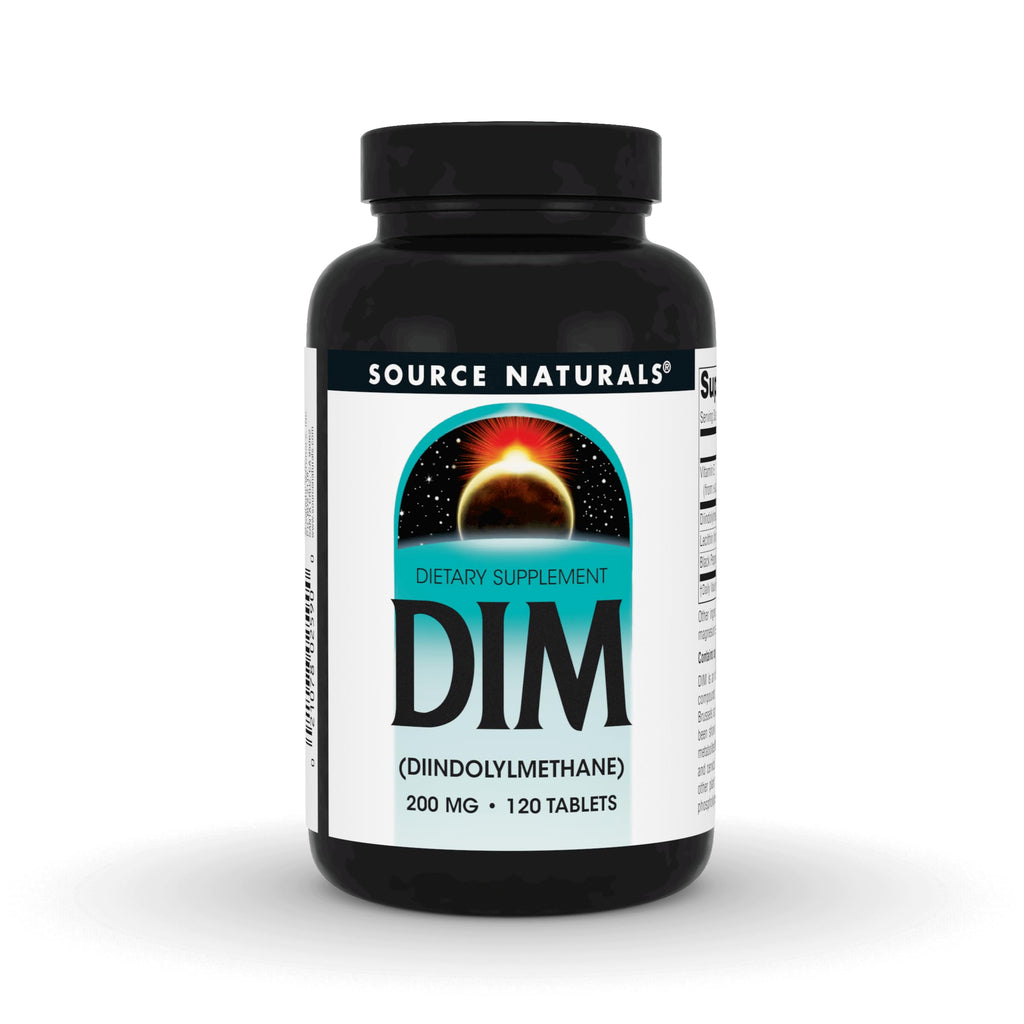 Source Naturals DIM 200 mg with BioPerine – 120 Tablets