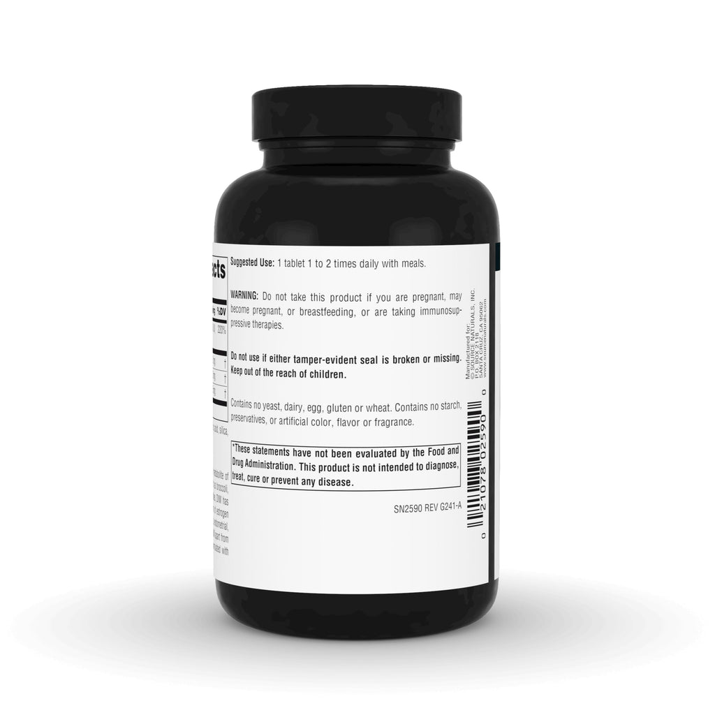 Source Naturals DIM 200 mg with BioPerine – 120 Tablets