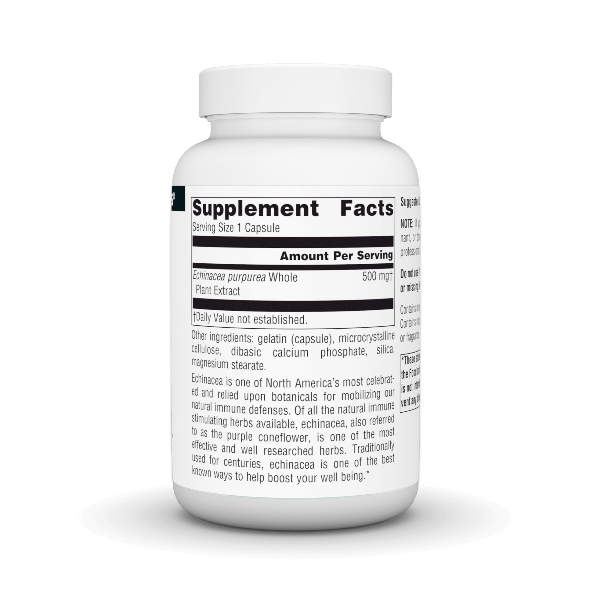 Source Naturals Echinacea Root Extract 500mg - 100 Capsules | Immune Support