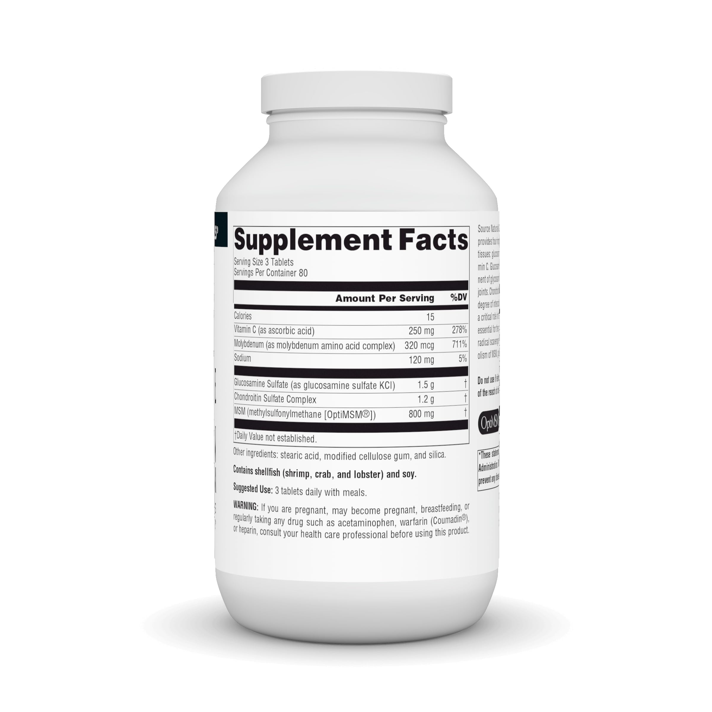Source Naturals Glucosamine Chondroitin Complex with MSM – 240 Tablets