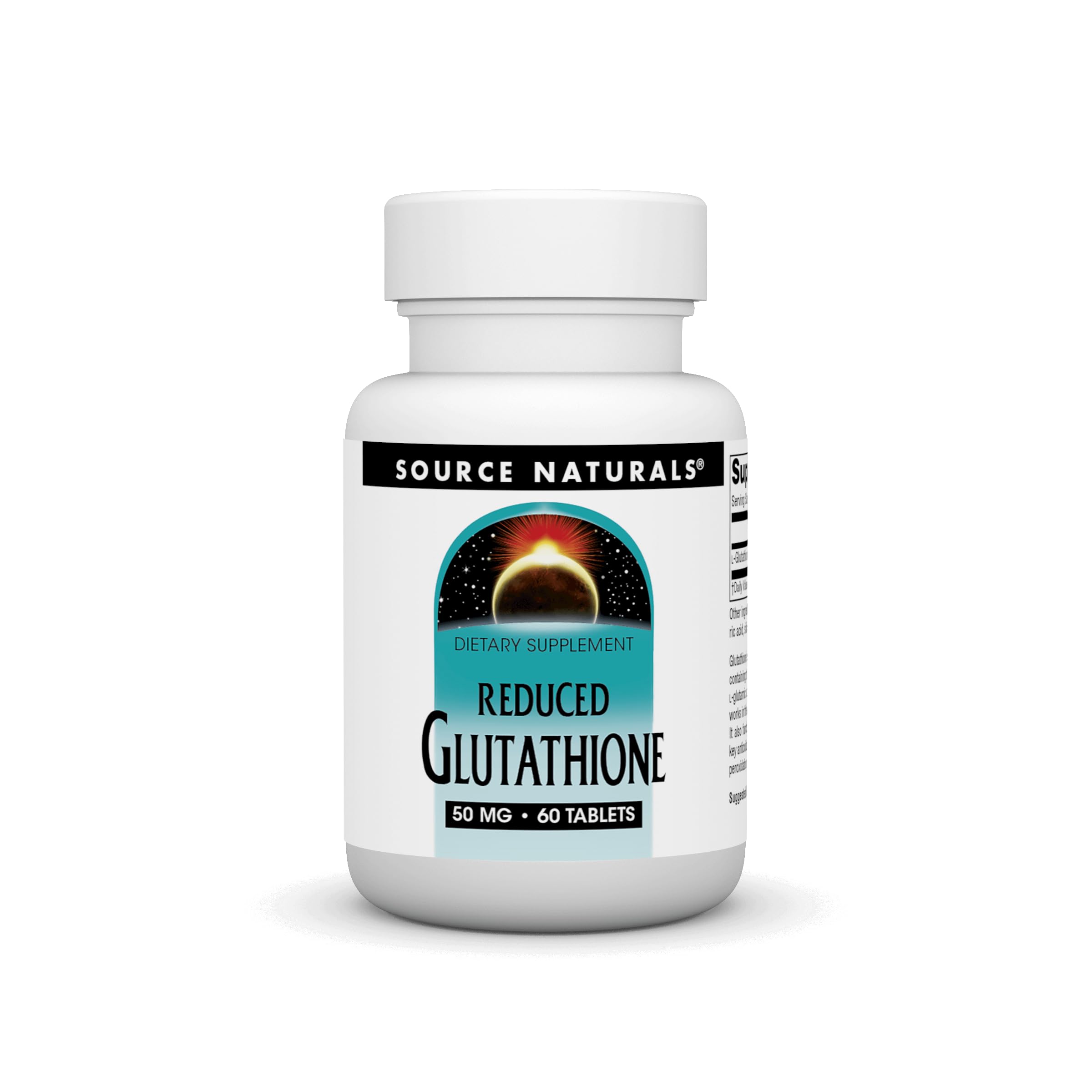 Source Naturals Glutathione 50mg – Liver Support Supplement (60 Tablets)