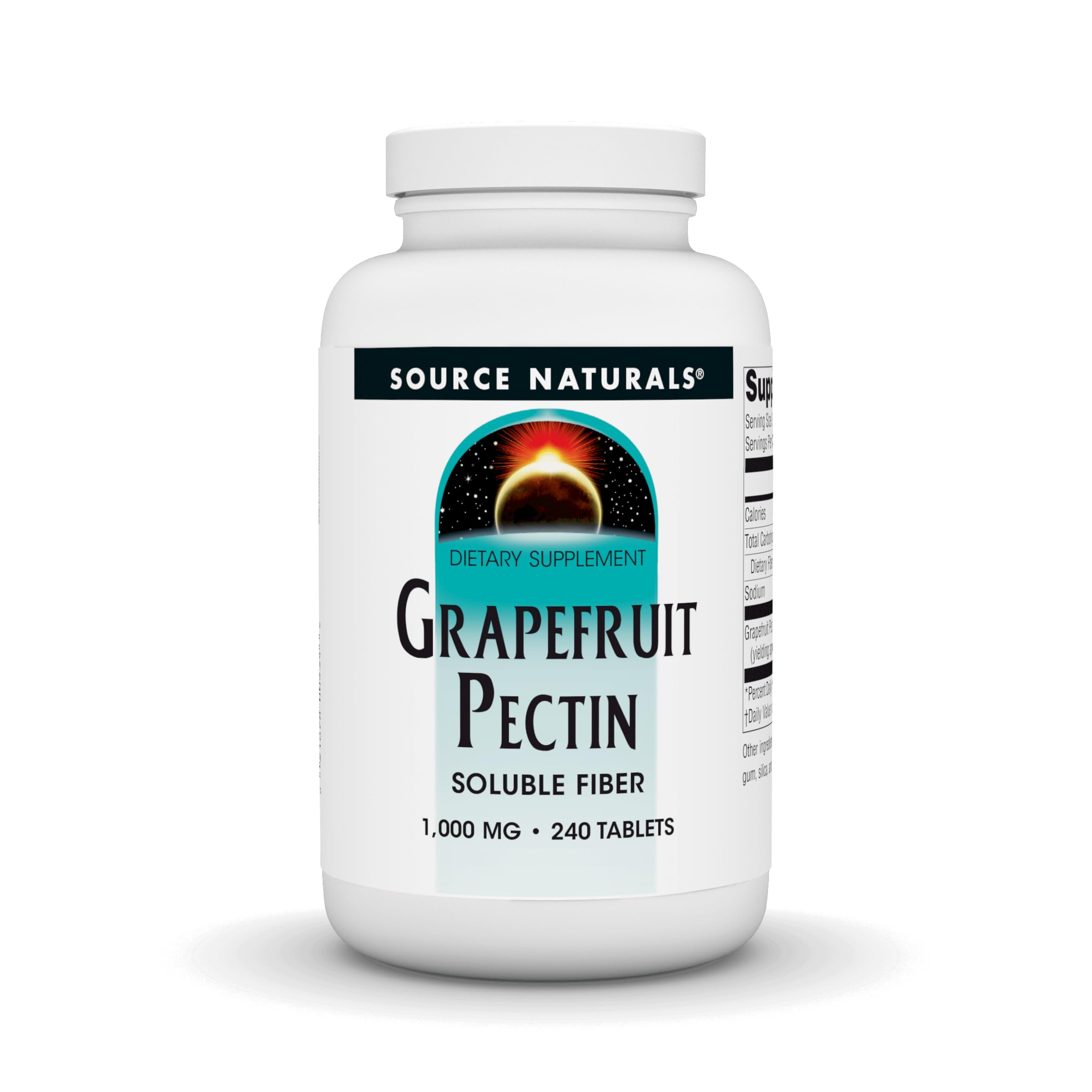 Source Naturals Grapefruit Pectin - 1000 mg Soluble Fiber, 240 Tablets