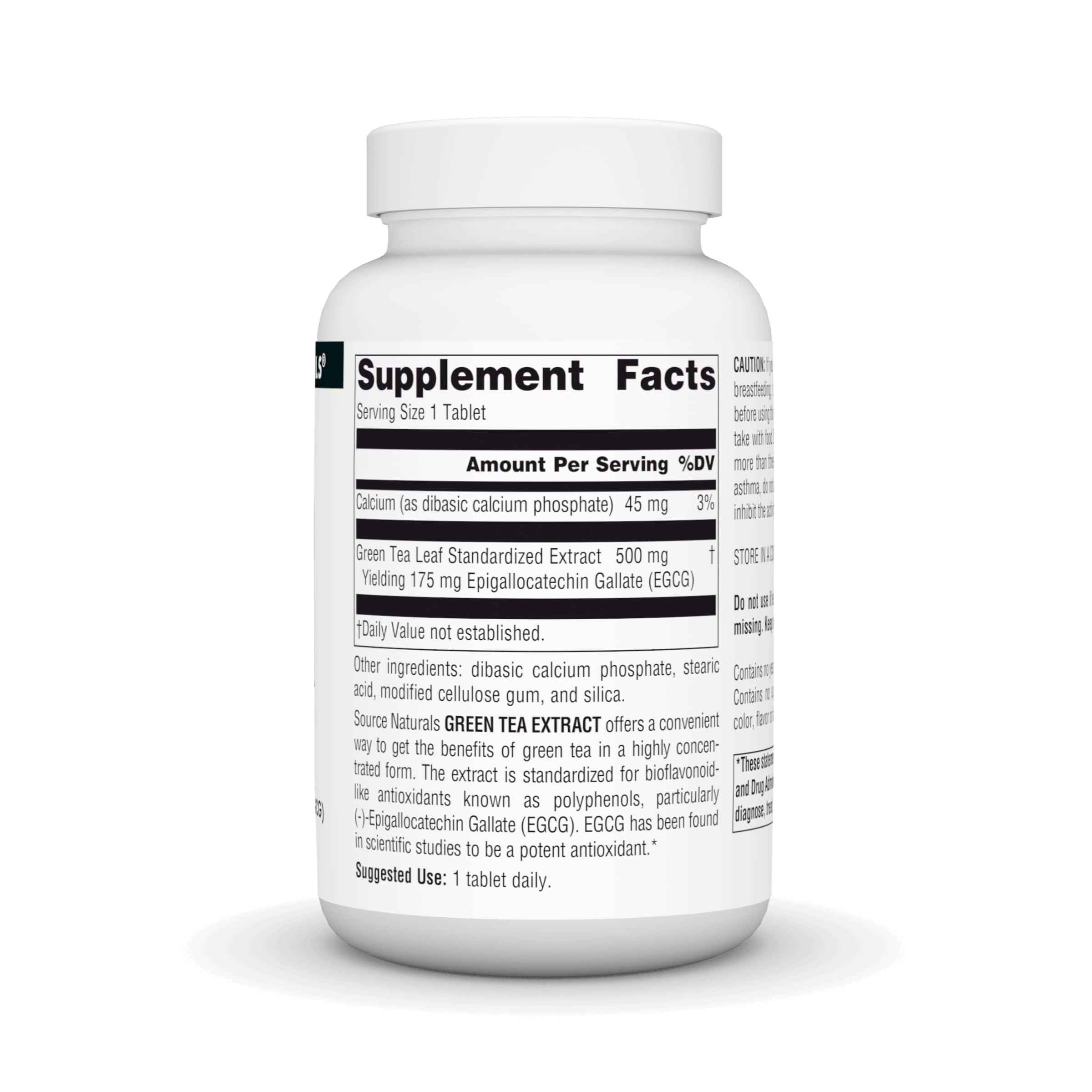 Source Naturals Green Tea Extract - 500 mg (175 mg EGCG) - 120 Tablets
