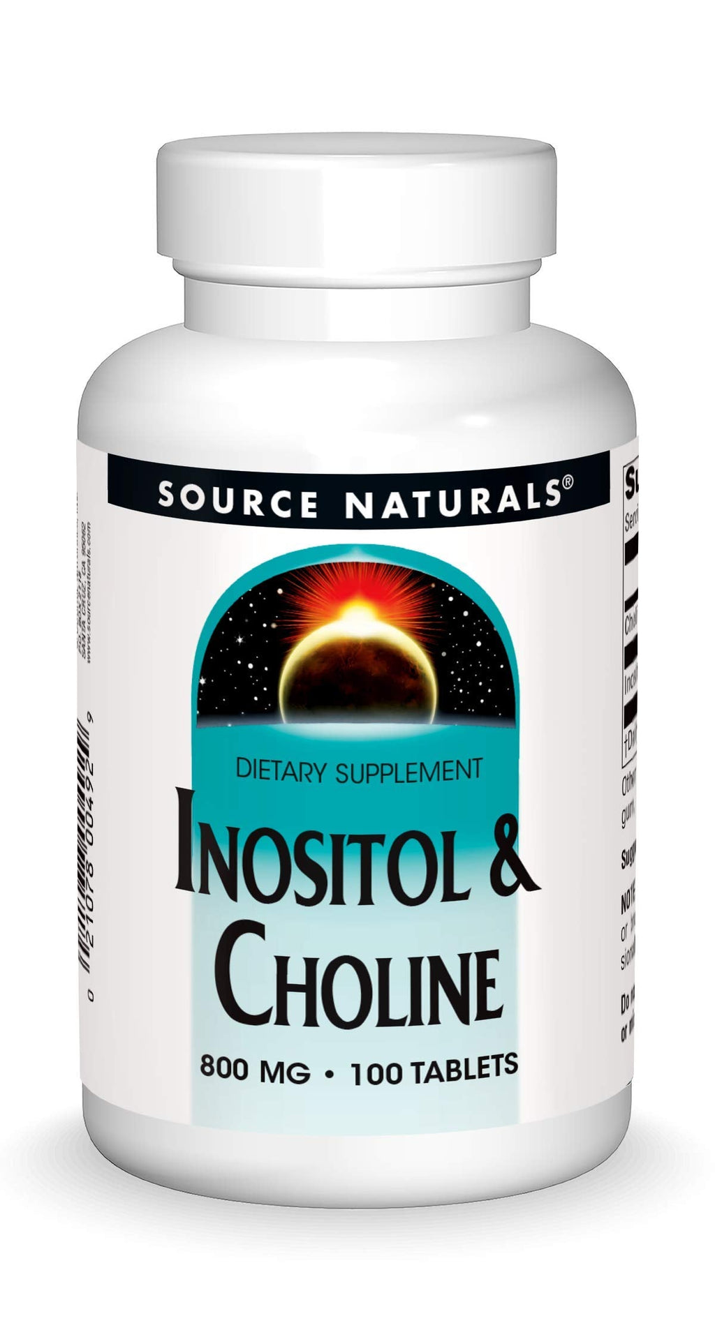 Source Naturals Inositol & Choline 800 mg - 100 Tablets | Nerve Support