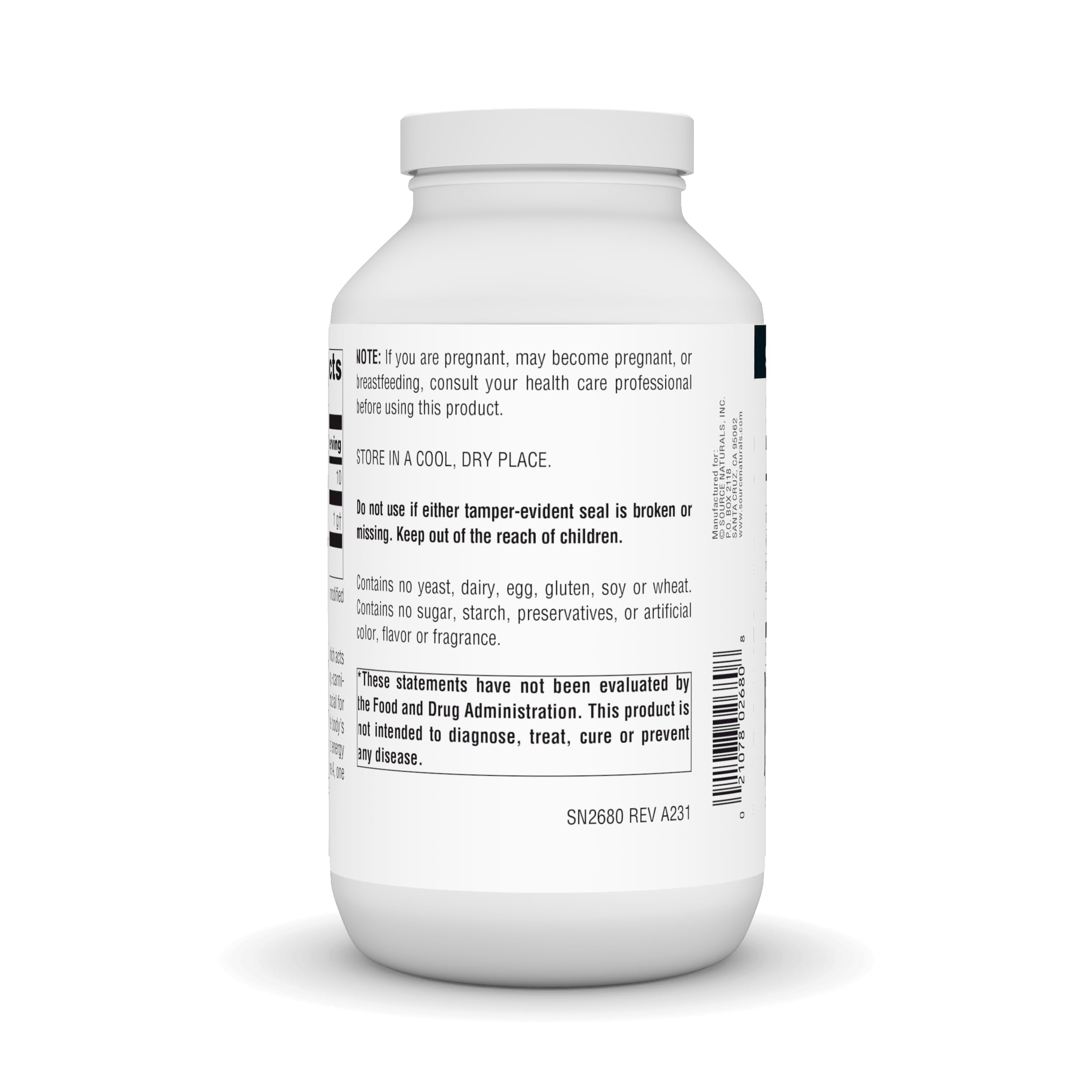 Source Naturals L-Lysine Free Form 1000 mg – Supports Collagen & Energy (200 Tablets)
