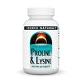 Source Naturals L-Proline & L-Lysine, 550mg - 60 Tablets