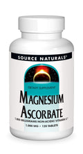 Source Naturals Magnesium Ascorbate 1000mg – Gentle Non-Acidic Vitamin C (120 Tablets)