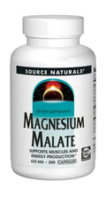 Source Naturals Magnesium Malate 625mg - 200 Capsules | Magnesium Malate Supplement