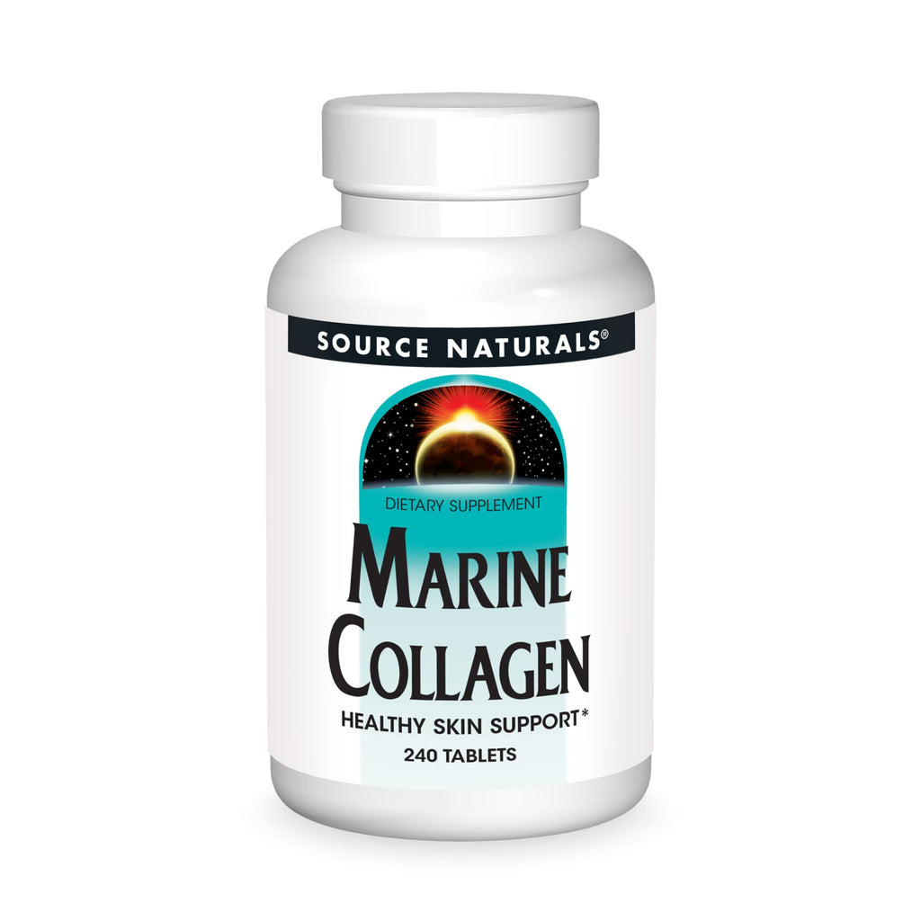 Source Naturals Marine Collagen - Healthy Skin Support* (240 Tablets) | Type 1 Collagen