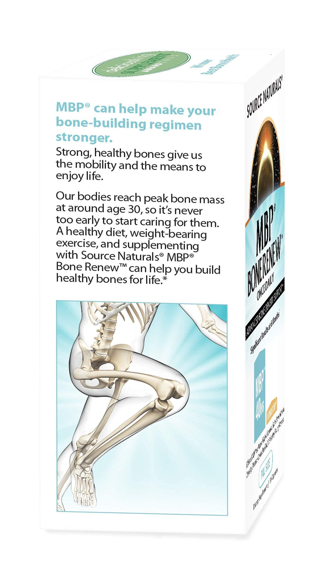Source Naturals MBP Bone Renew – Milk Protein for Advanced Density Support (30 Capsules)