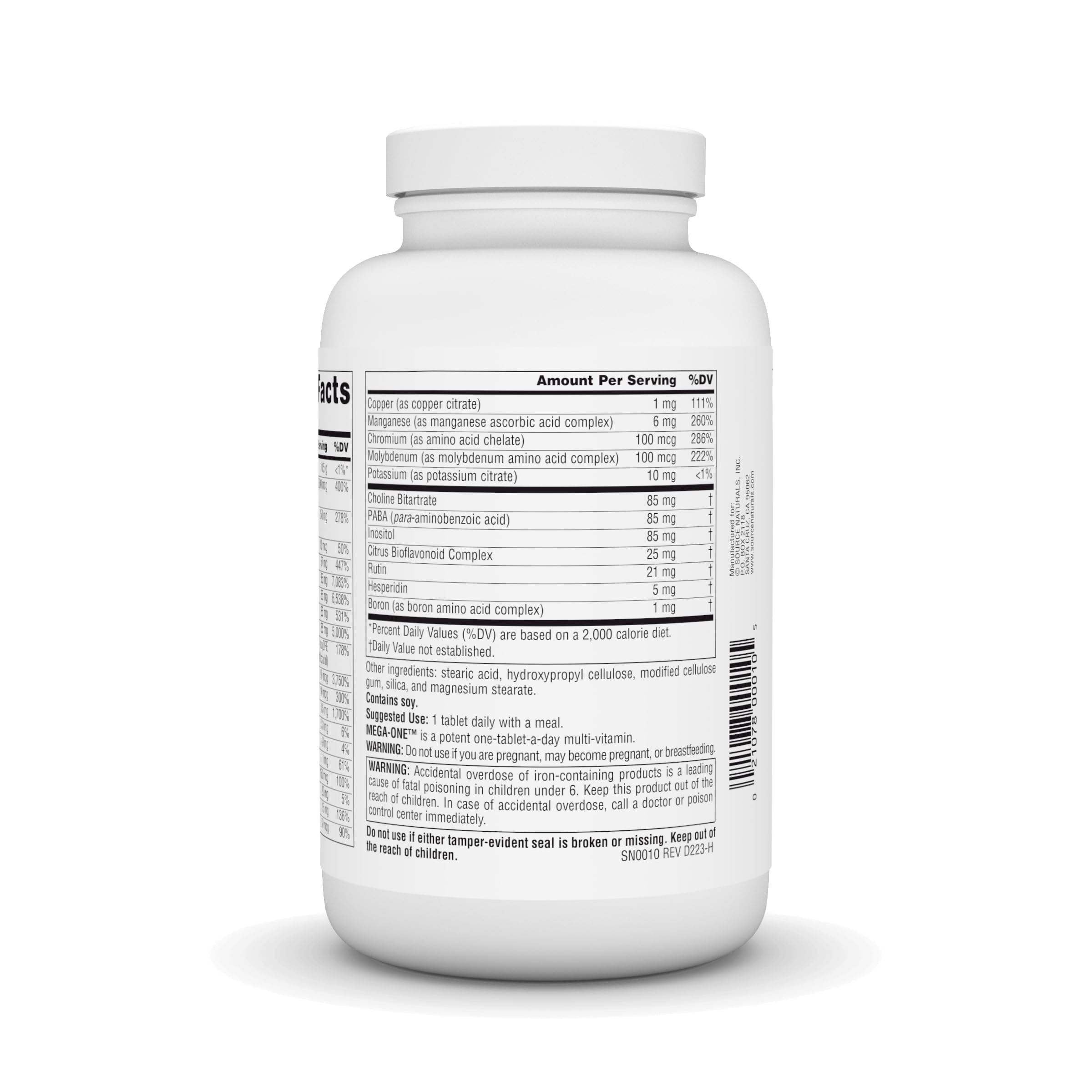 Source Naturals Mega-One Multi-Vitamin with Minerals - 180 Tablets
