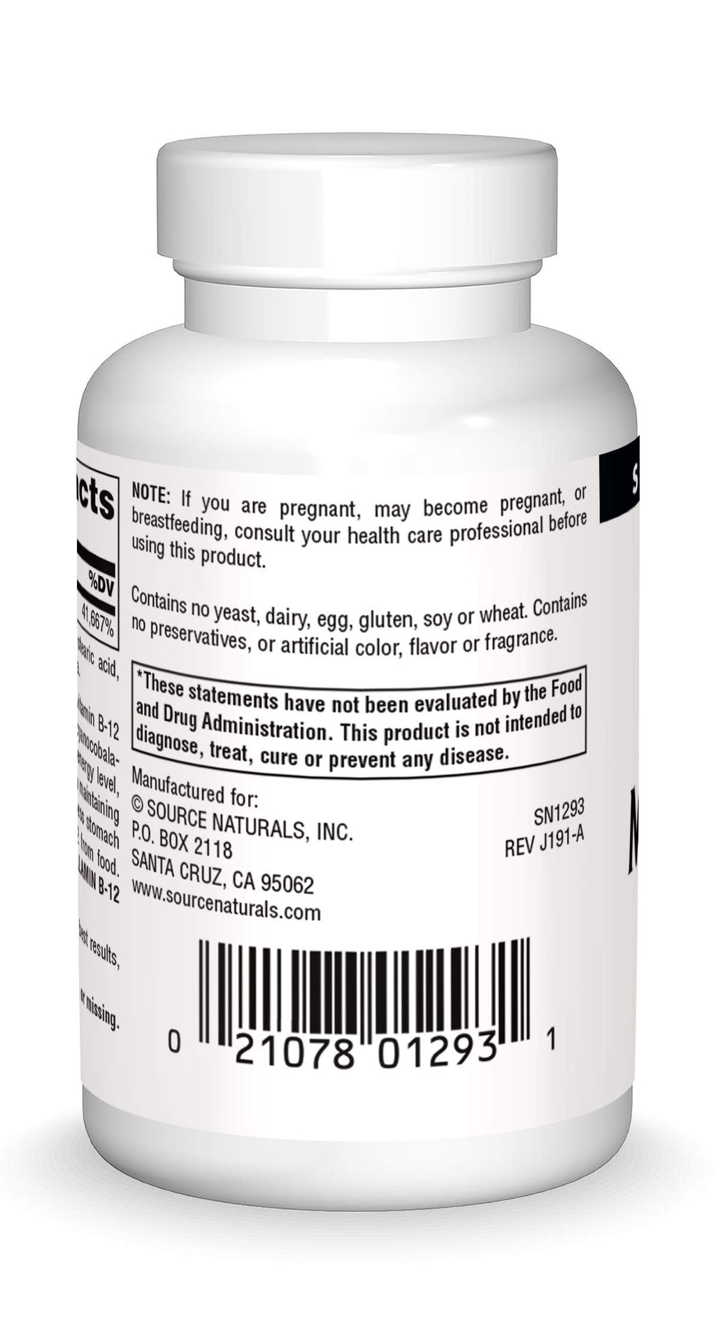 Source Naturals MethylCobalamin Vitmain B-12 Cherry-Flavored, 1 mg - 120 Lozenges