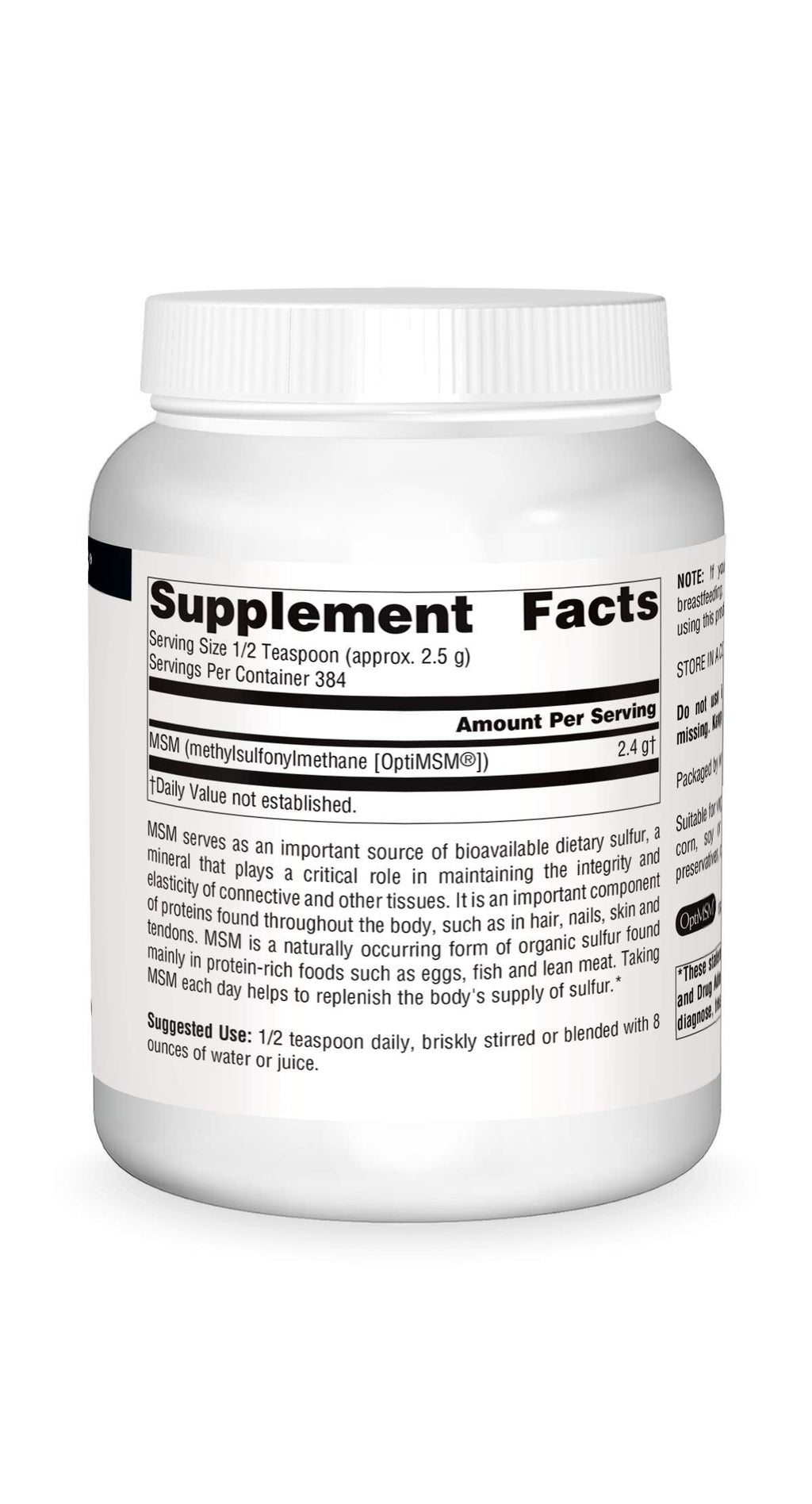 Source Naturals MSM (Methylsulfonylmethane) Powder – 35 oz (1,000 g)