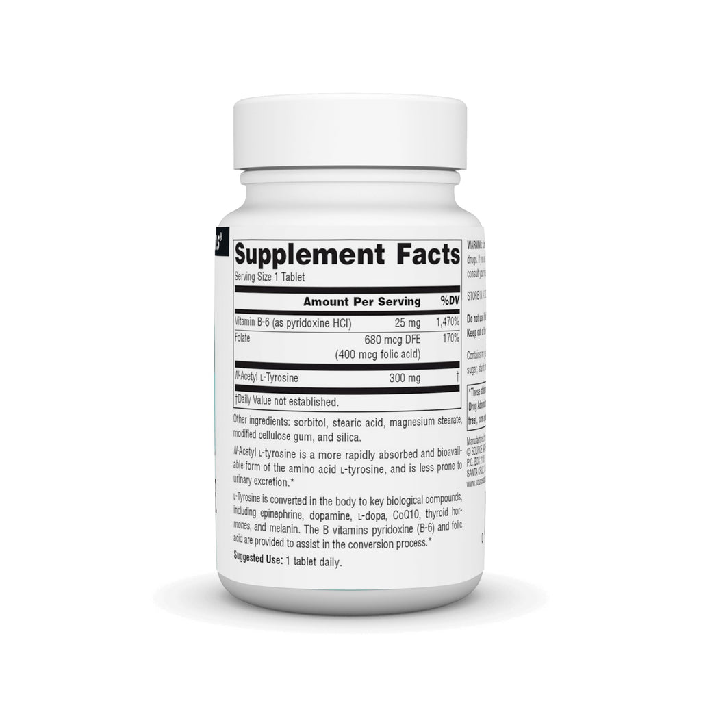 Source Naturals N-Acetyl L-Tyrosine 300 mg - 60 Tablets