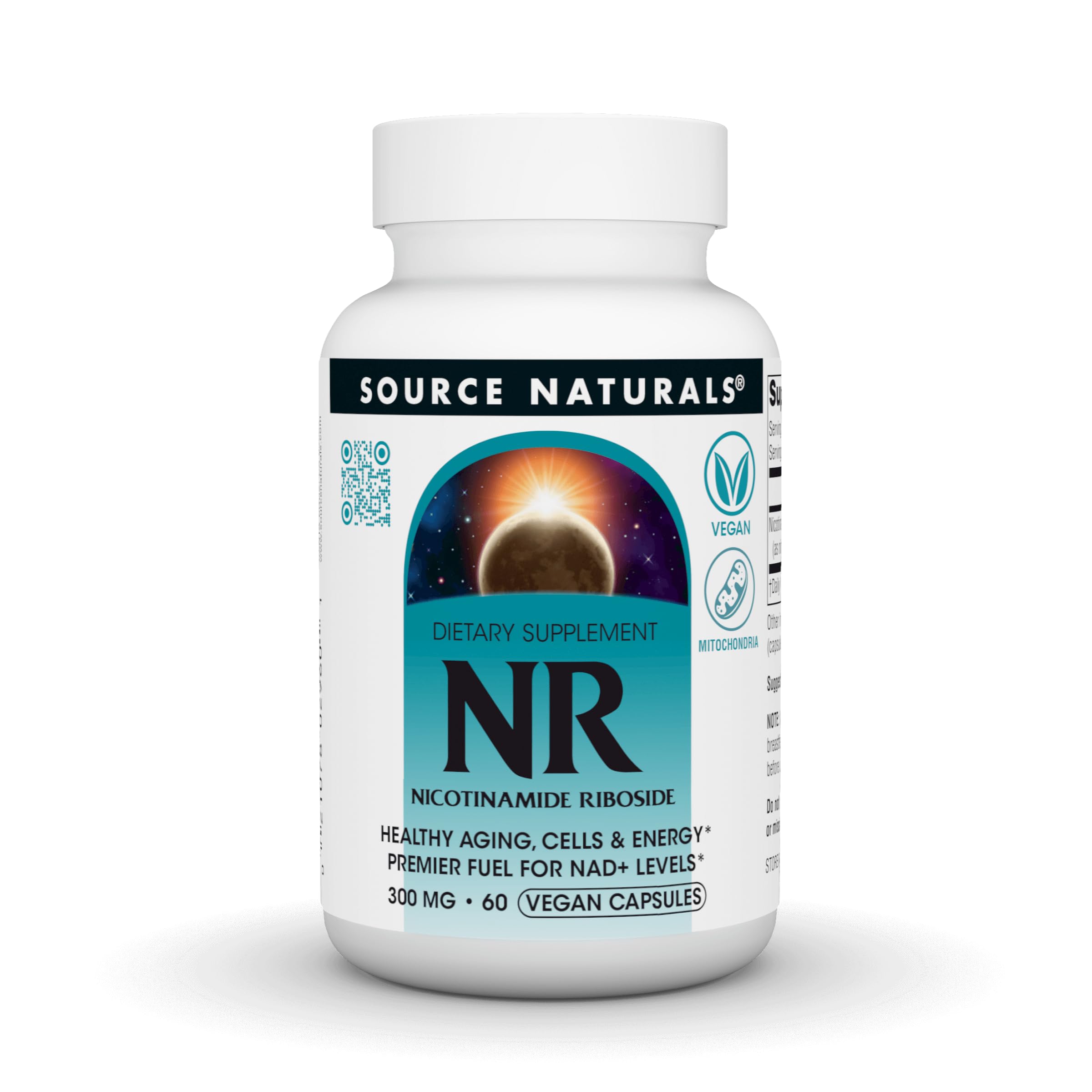 Source Naturals NR Nicotinamide Riboside 300 mg – 60 Vegan Capsules