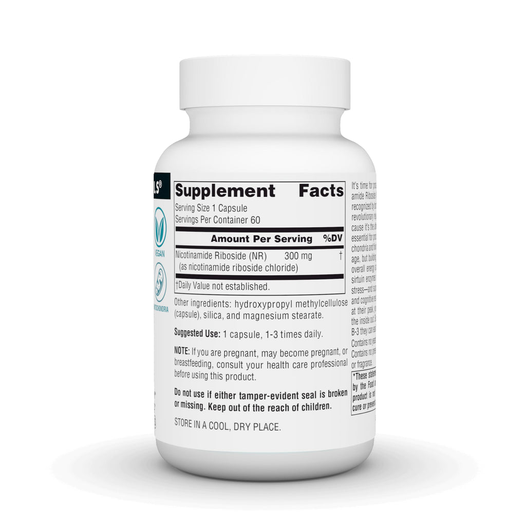 Source Naturals NR Nicotinamide Riboside 300 mg – 60 Vegan Capsules