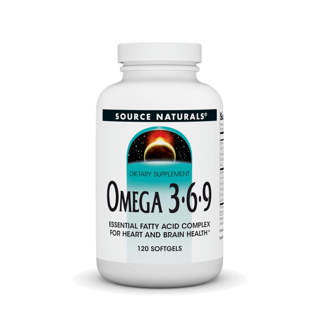 Source Naturals Omega 3-6-9 – Essential Fatty Acid Complex, 120 Softgels