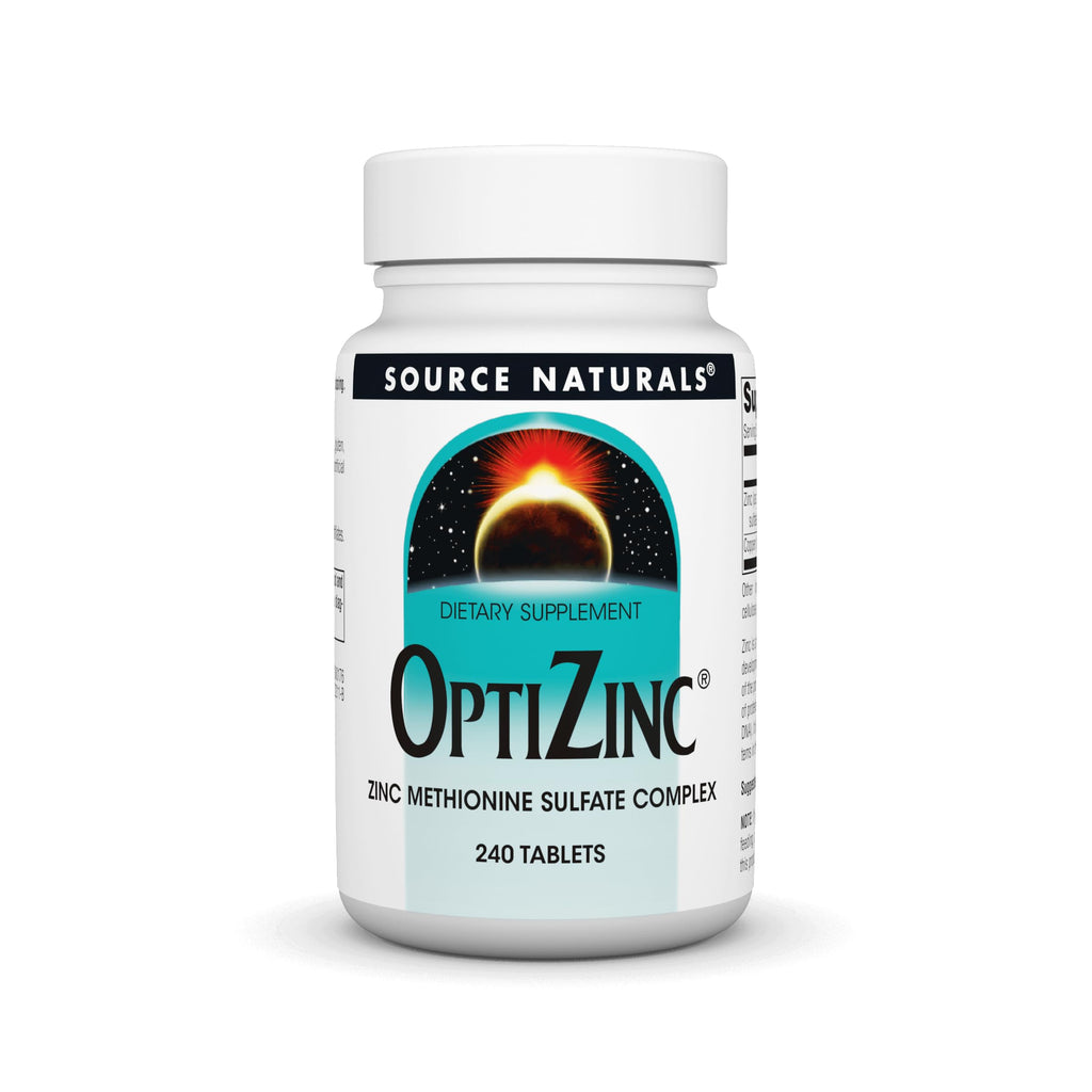 Source Naturals OptiZinc Zinc Monomethionine Sulfate Complex – 240 Tablets | Dietary Supplement