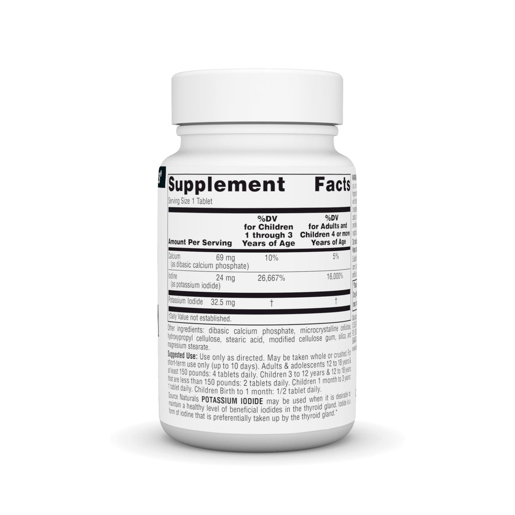 Source Naturals Potassium Iodide 32.5 mg - 60 Tablets