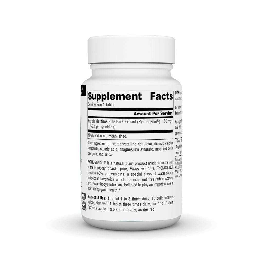 Source Naturals Pycnogenol 50 mg Proanthocyanidin Complex – 120 Tablets