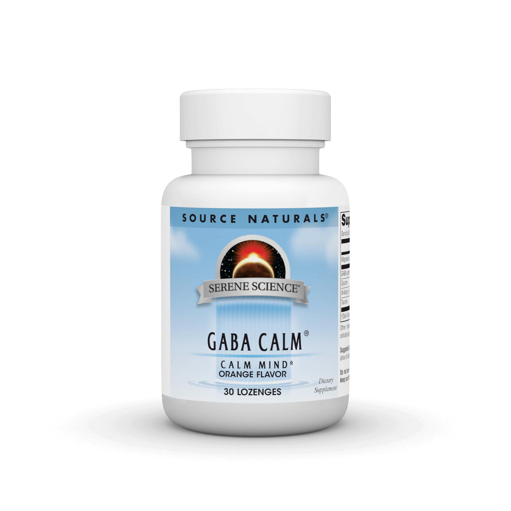 Source Naturals Serene Science GABA 125 mg Orange Lozenges – 30 Count