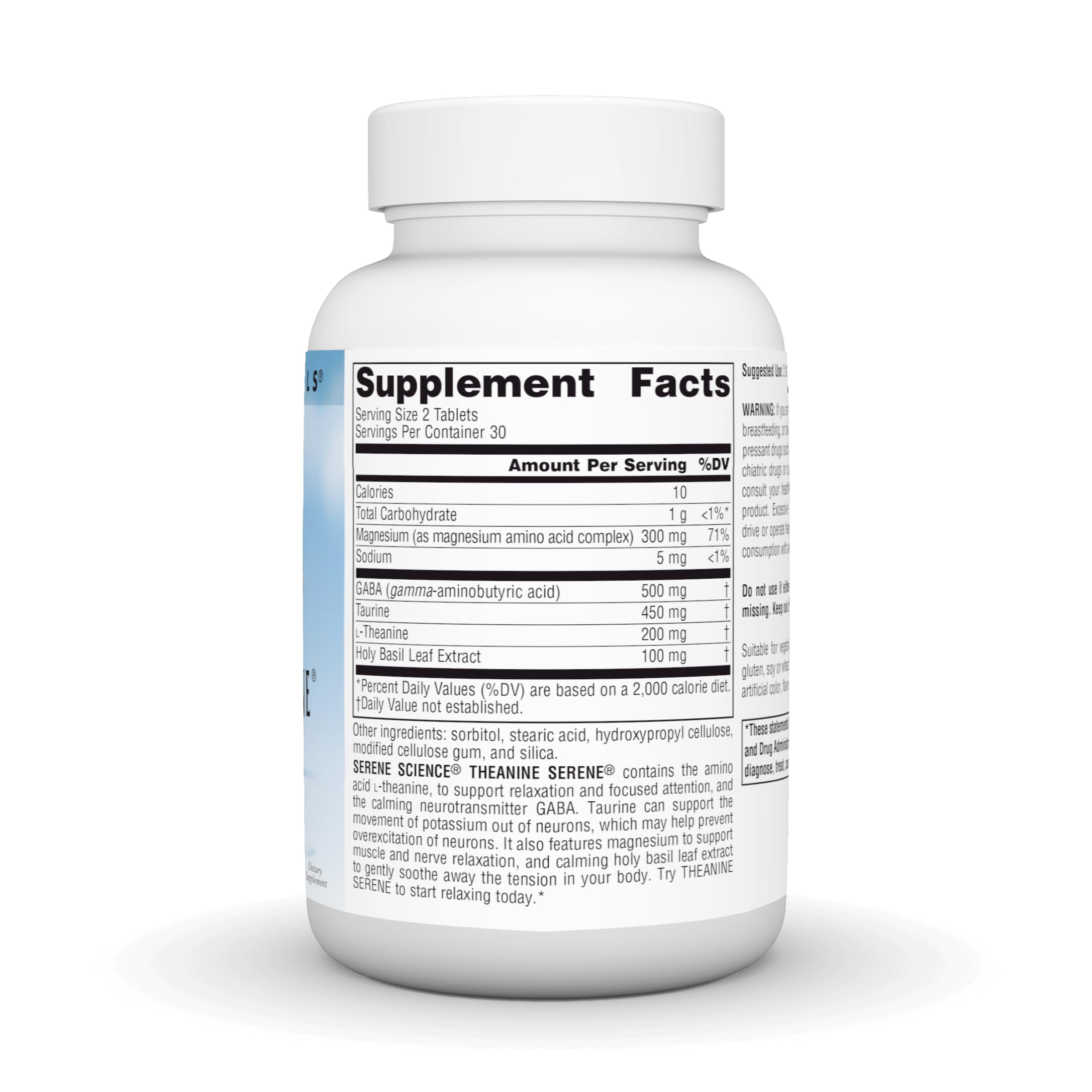 Source Naturals Serene Science L-Theanine with Magnesium & GABA - 60 Tablets