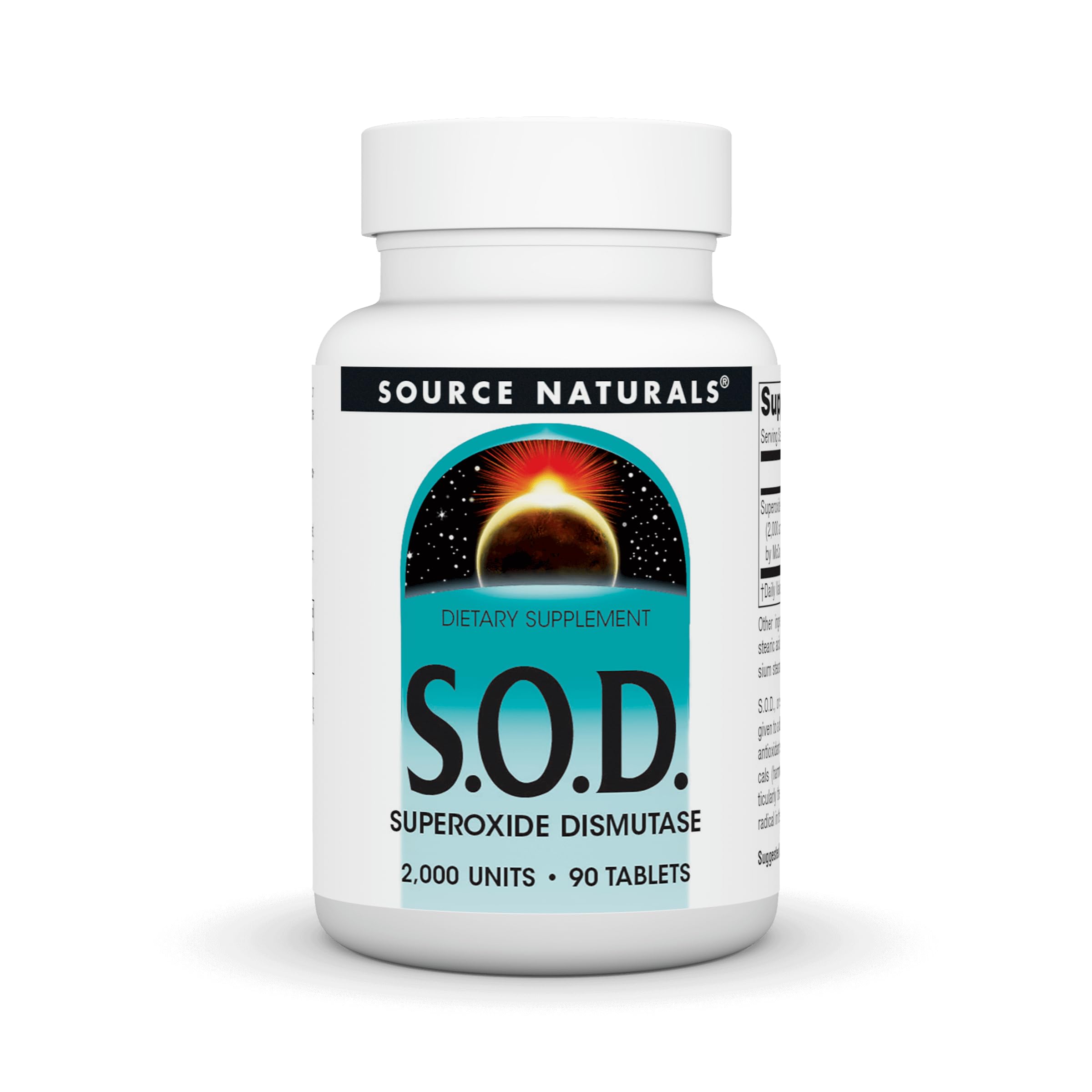 Source Naturals S-O-D Superoxide Dismutase – Dietary Supplement 90 Tablets