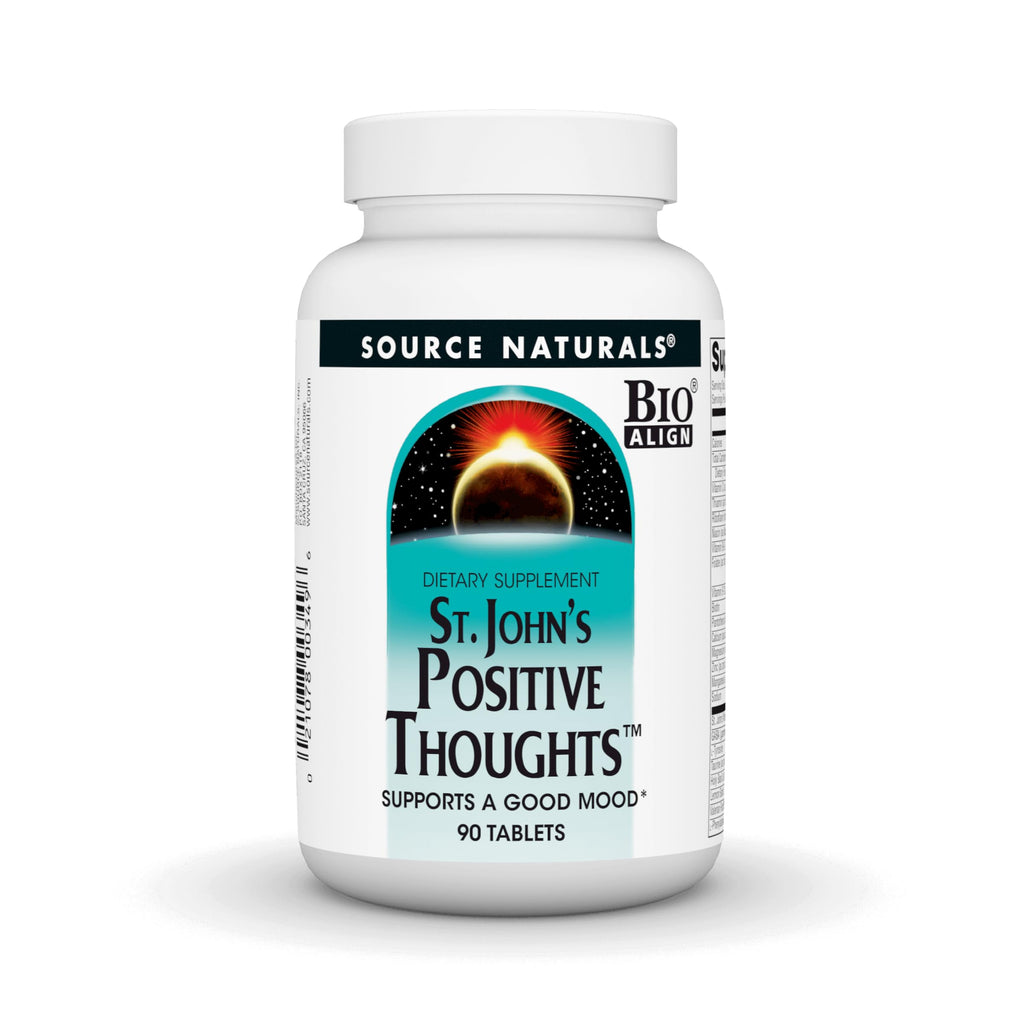 Source Naturals St. John's Positive Thoughts – Mood Support, 90 Tablets